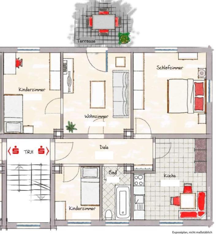 Thumbnail-4 Zimmer Wohnung mit 80qm in Viechtach - Zentrum - zu vermieten