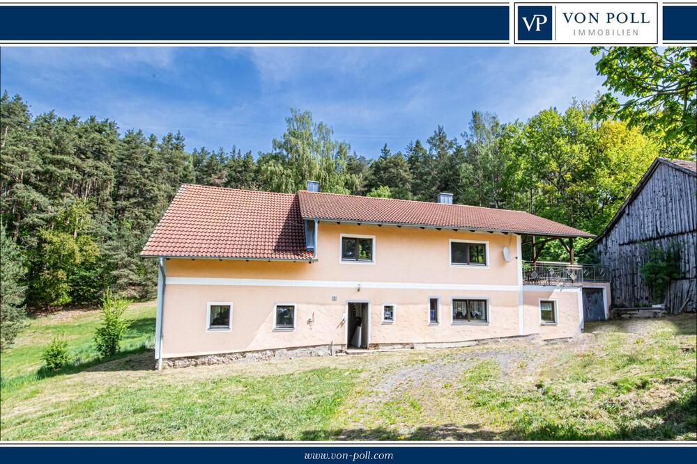 Thumbnail-Charmantes Zweifamilienhaus mit großem Grundstück, Waldanteil und viel Potenzial