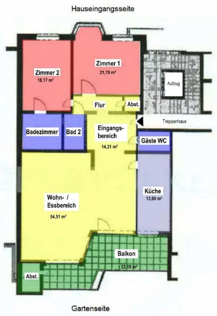 Thumbnail-Köln-Marienburg repräsentative 3-Zimmer Wohnung mit großer Terrasse und TG-Stellplatz