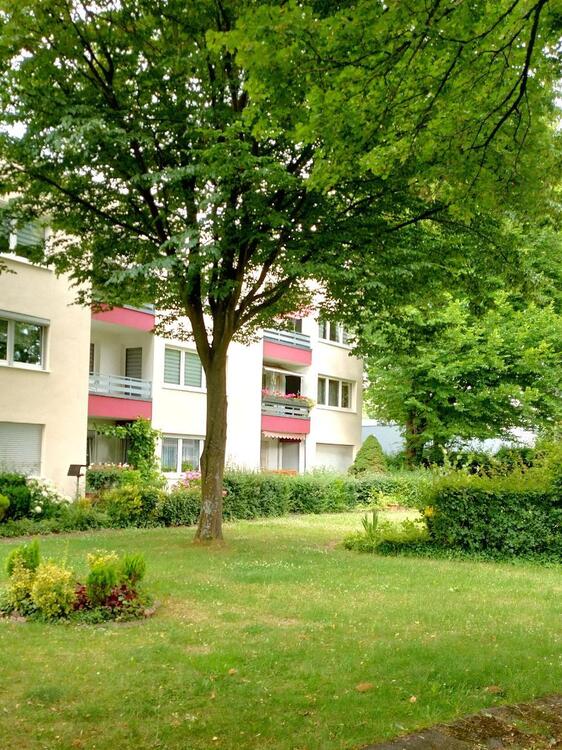 Gebäuderückseite, Garten