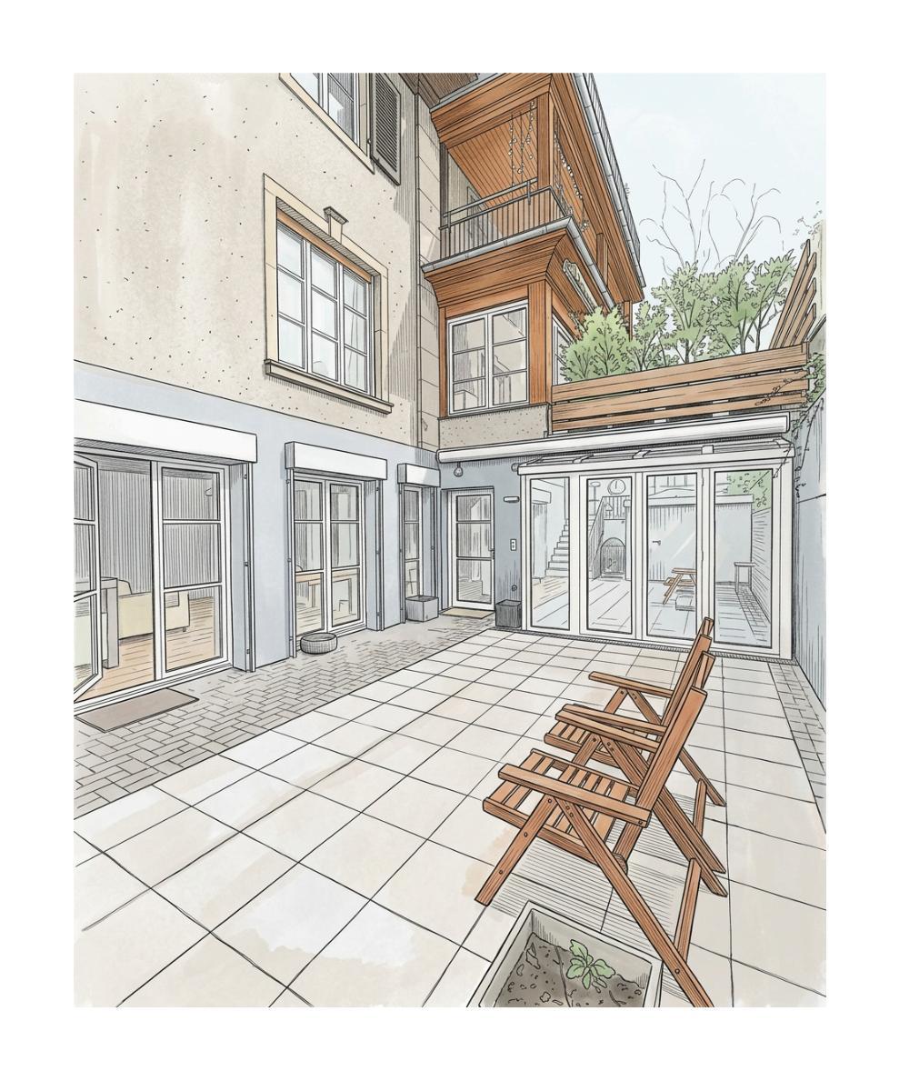 Terrasse (künstlerische Darstellung)