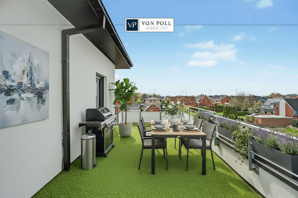 Thumbnail-Sundowner auf der Dachterrasse genießen? - Neuwertige Penthousewohnung mit zwei Stellplätzen