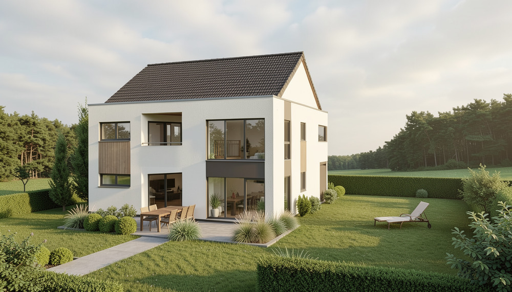 Thumbnail-Ein Haus für zwei Familen Generationen oder als Doppelhaus. Individuell planbar. Region Neubrandenburg.