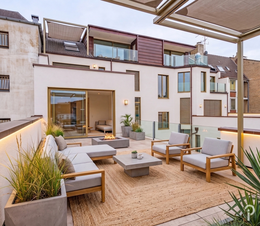 Thumbnail-Repräsentative, hochwertige 3 Zimmer-Wohnung mit großer Dachterrasse im Herzen Düsseldorfs.