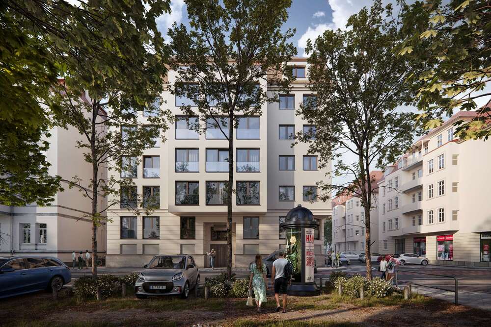 Thumbnail-KfW40-Projekt in der Südvorstadt: Großzügige 3- Raumwohnung mit 48m² Wohnbereich und Balkon