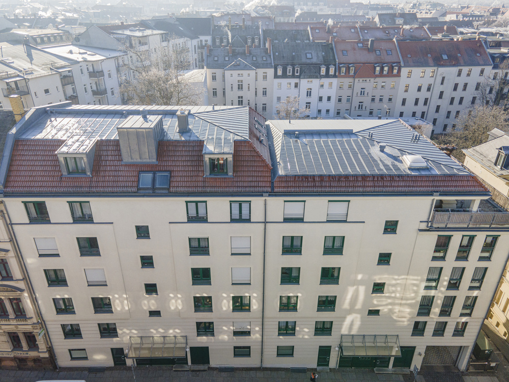 Thumbnail-Panoramablick über die Südvorstadt: 2-Raum-ETW mit Loggia