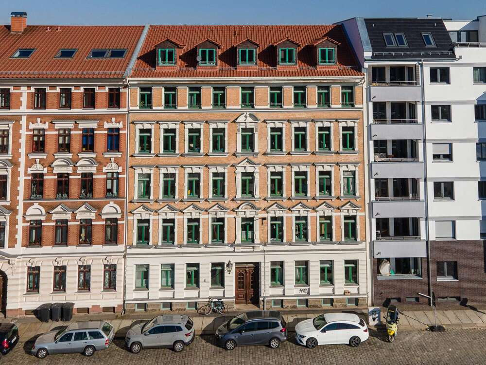 Thumbnail-Bequemes Wohnen im Erdgeschoss: 3-Zimmerwohnung mit Balkon in Reudnitz