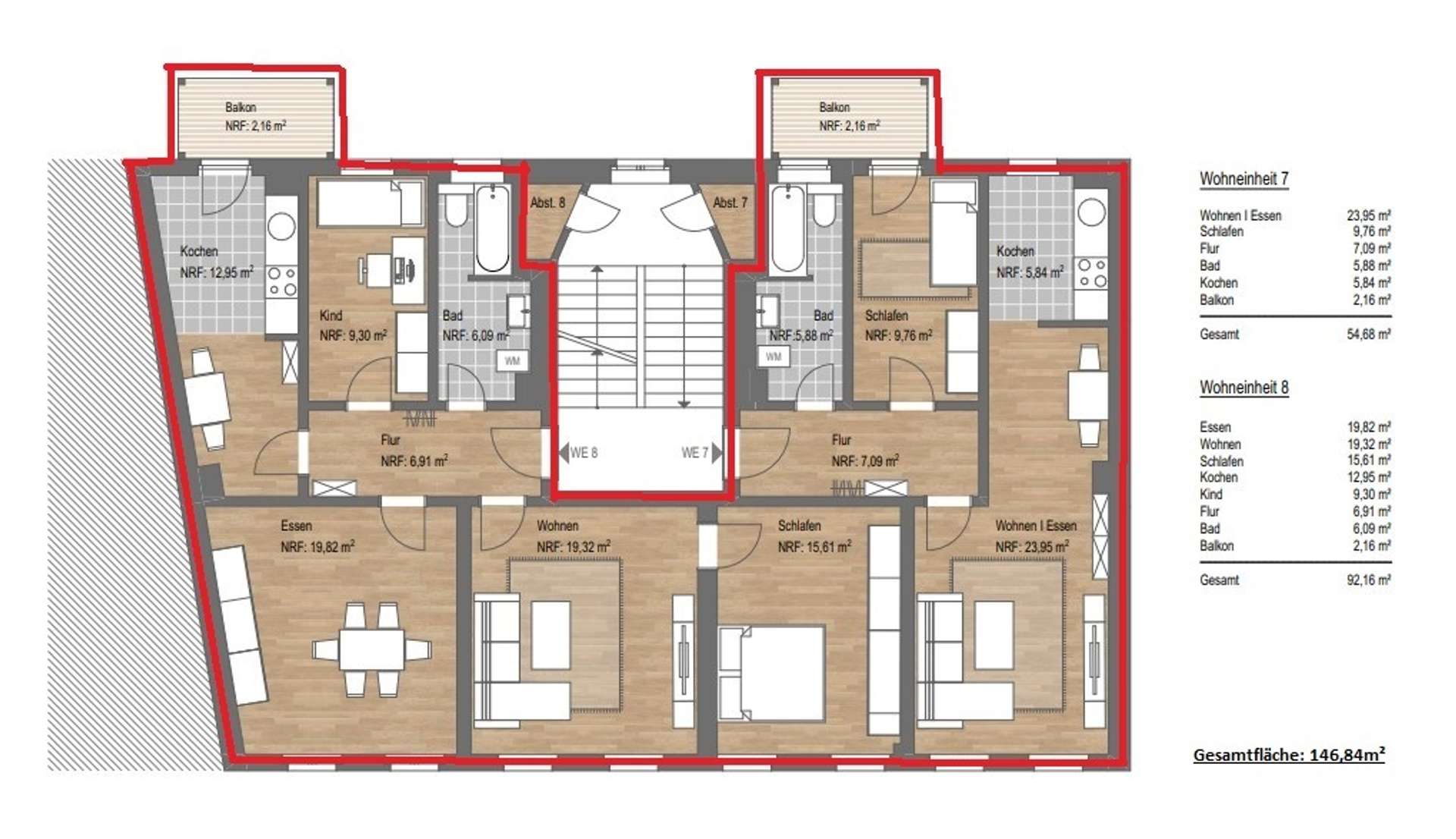 Thumbnail-2 Balkone! Großzügige 6-Zimmer-Etagenwohnung im Gründerzeitdenkmal – Blick ins Grüne & nahe am Park!