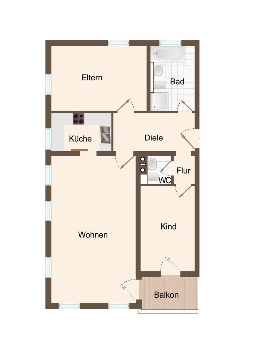 Thumbnail-Vermietete 3-Zimmer-Wohnung in bester Lage von FreilassingNeuhofham - inkl. TG Stellplatz