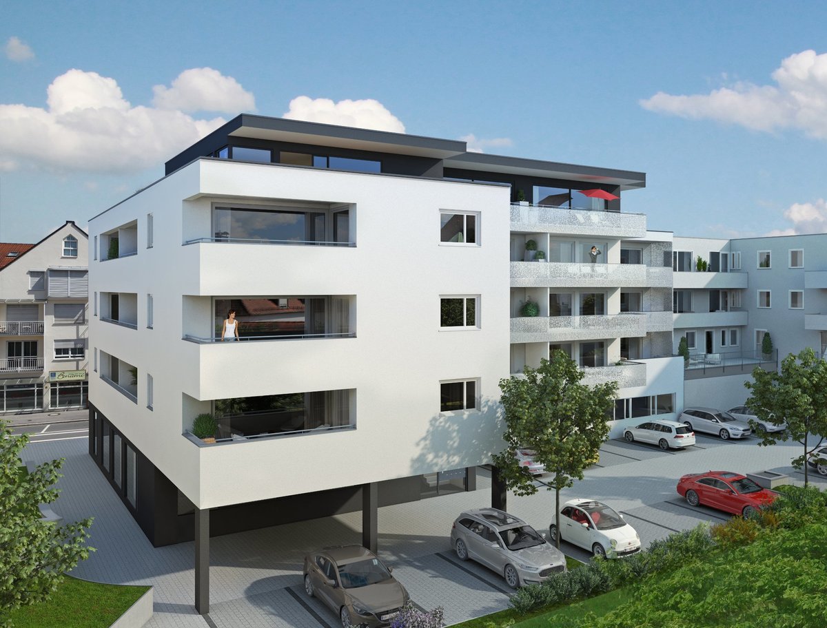 Thumbnail-Helle, derzeit vermietete, sehr große 2 Zi. Wohnung im Zentrum von Freilassing - mit Bergblick.