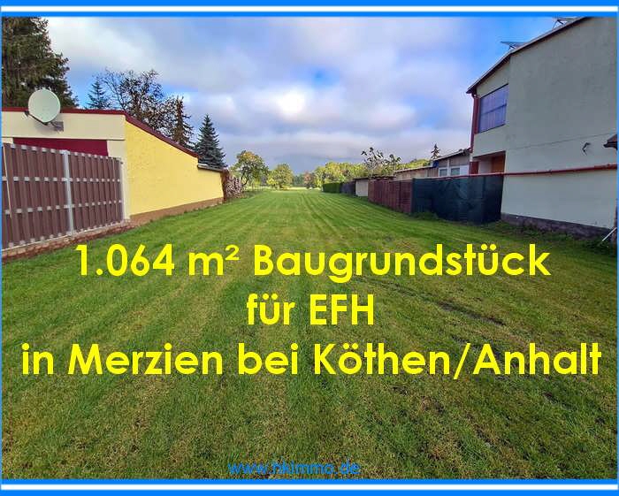 Thumbnail-Baugrundstück für EFH in Merzien bei Köthen - Bauträgerfrei