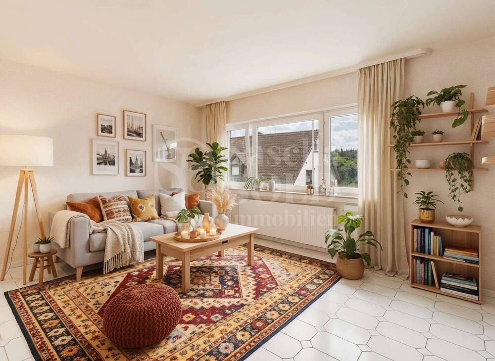 Thumbnail-Helle und gut geschnittene 4-ZKB-Wohnung in St. Ingbert mit Balkon, Garage & großem Kellerraum