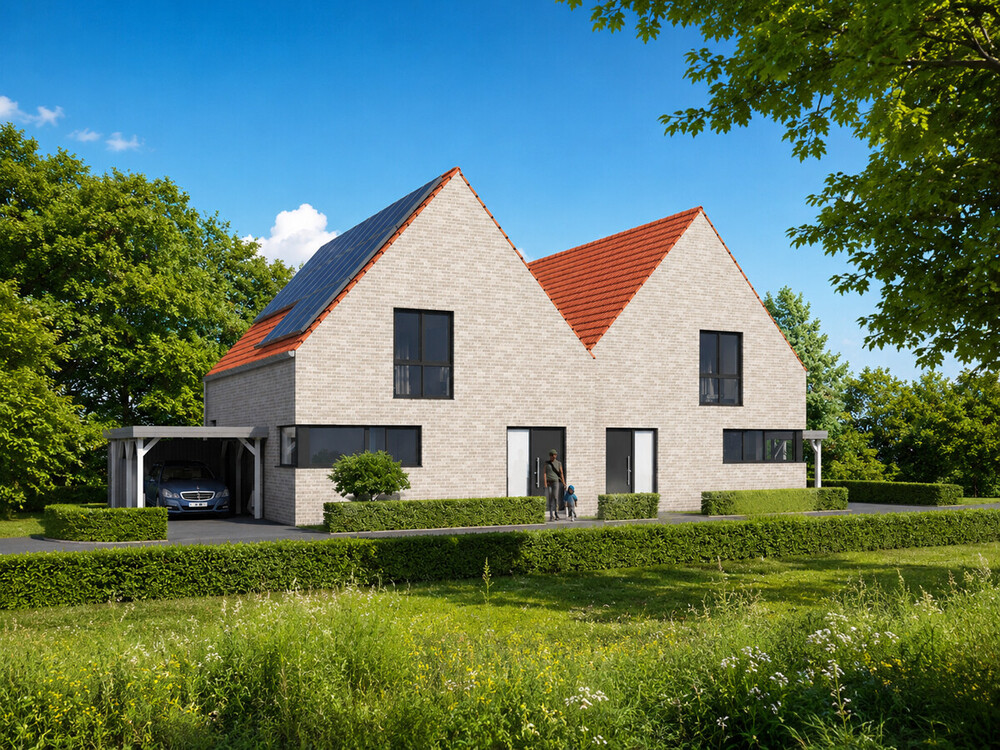 Thumbnail-Zwei exklusive Neubau-Doppelhaushälften mit familienfreundlichem Wohnkonzept & Privatteich
