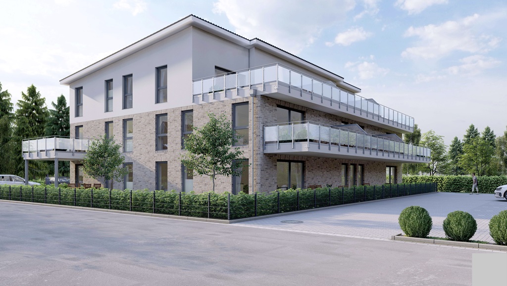 Thumbnail-Neu ab 1.7.26 für 2 Personen 2-Zimmer-OG-Wohnung KfW 40+ Bauweise + Aufzug + Balkon + Carport