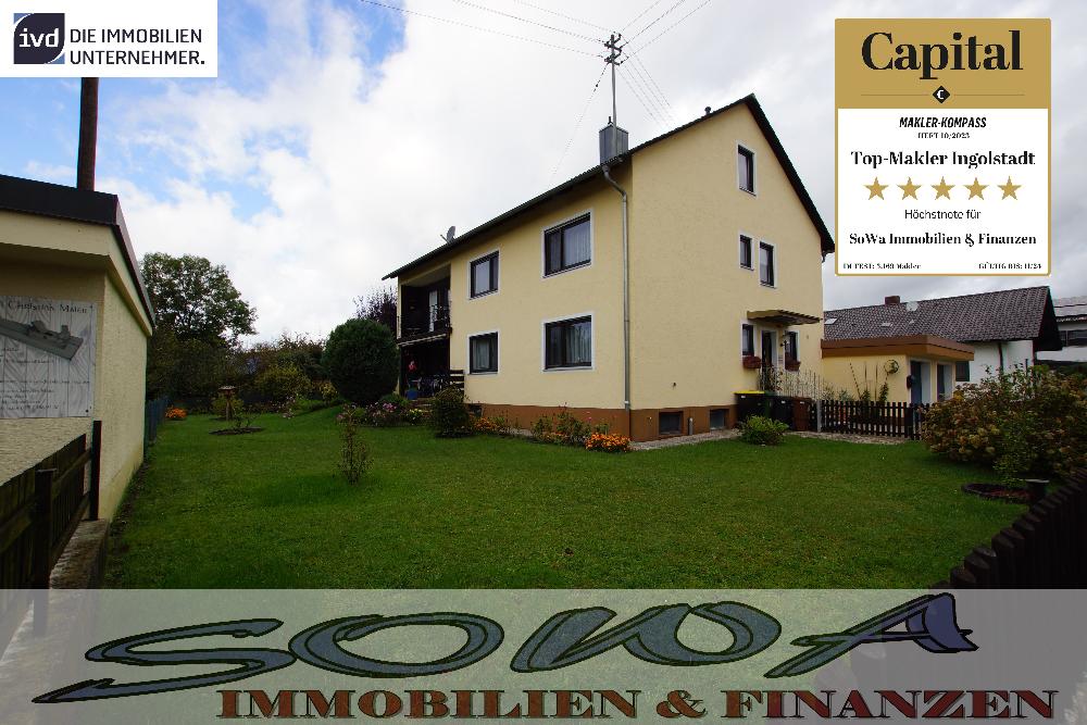 Thumbnail-Schönes Zweifamilienhaus mit zwei Garagen aus einem großzügigen Grundstück - Ein Objekt von Ihrem Immobilienpartner SOWA Immobilien und Finanzen