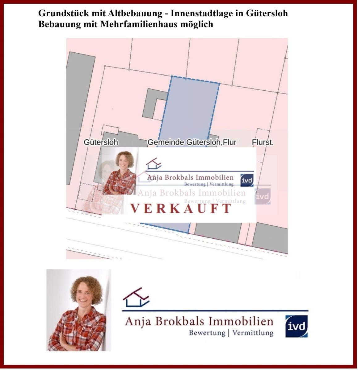 Thumbnail-Grundstück Nähe Theater Gütersloh Anbau oder Neubau 1-FH oder MFH provisionsfrei für Käufer