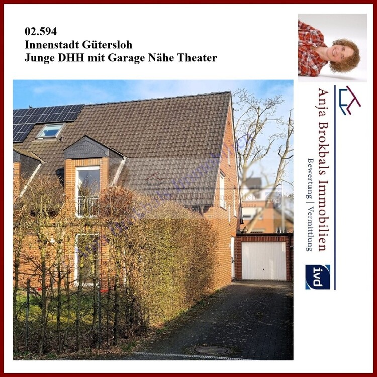 Thumbnail-Junge DHH mit Garage Nähe Theater Gütersloh - provisionsfrei für Käufer