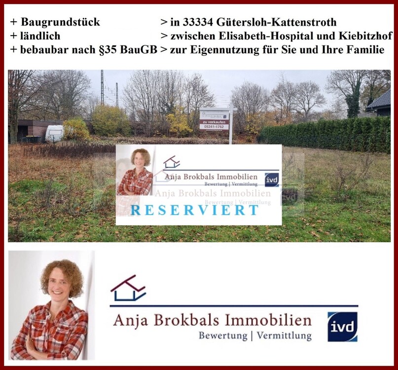Thumbnail-Baugrundstück Nähe Kiebitzhof - bauträgerfrei und provisionsfrei für Käufer in Gütersloh
