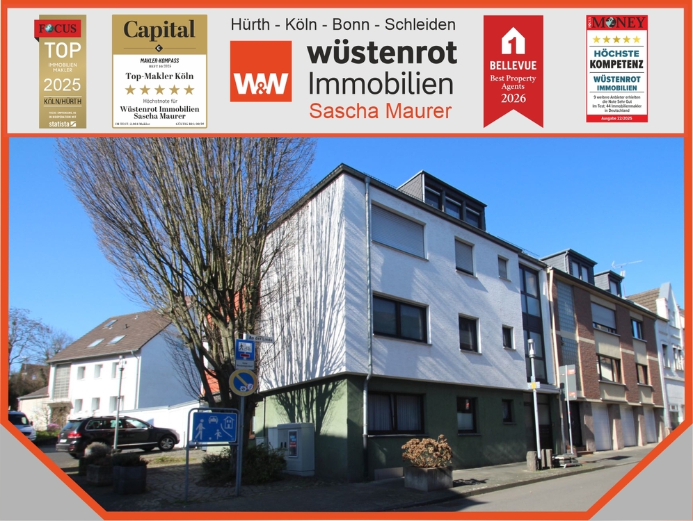 Thumbnail-Mit 3D: Mehrfamilienhaus 4 Einheiten (2 Wg. frei) + 4 Garagen – Potenzial bis ca. 40.000 EUR p.a.