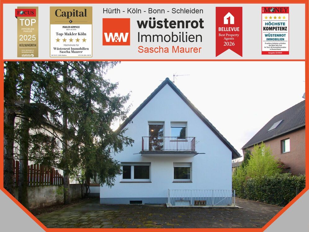 Thumbnail-Mit 3D-Rundgang: Ein- bis Zweifamilienhaus in Köln mit weiterem Grundstück