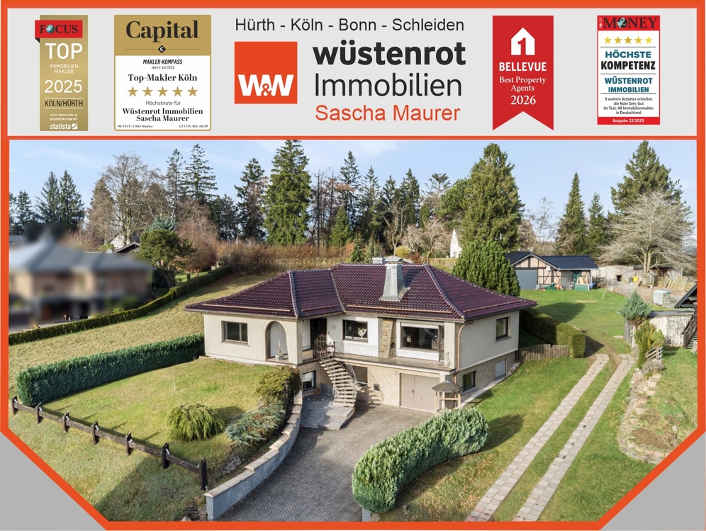 Thumbnail-Ländliche Idylle trifft Komfort – Freistehendes Einfamilienhaus mit Einliegerwohnung in Hellenthal