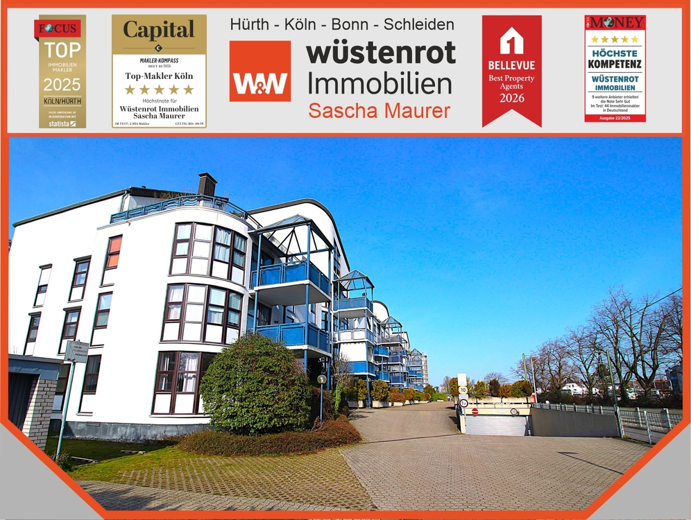 Thumbnail-Bezugsfrei! Barrierefrei! Frisch renoviert! Top 2 Zimmer ETW mit Aufzug, Terrasse, und TG-Stellplatz