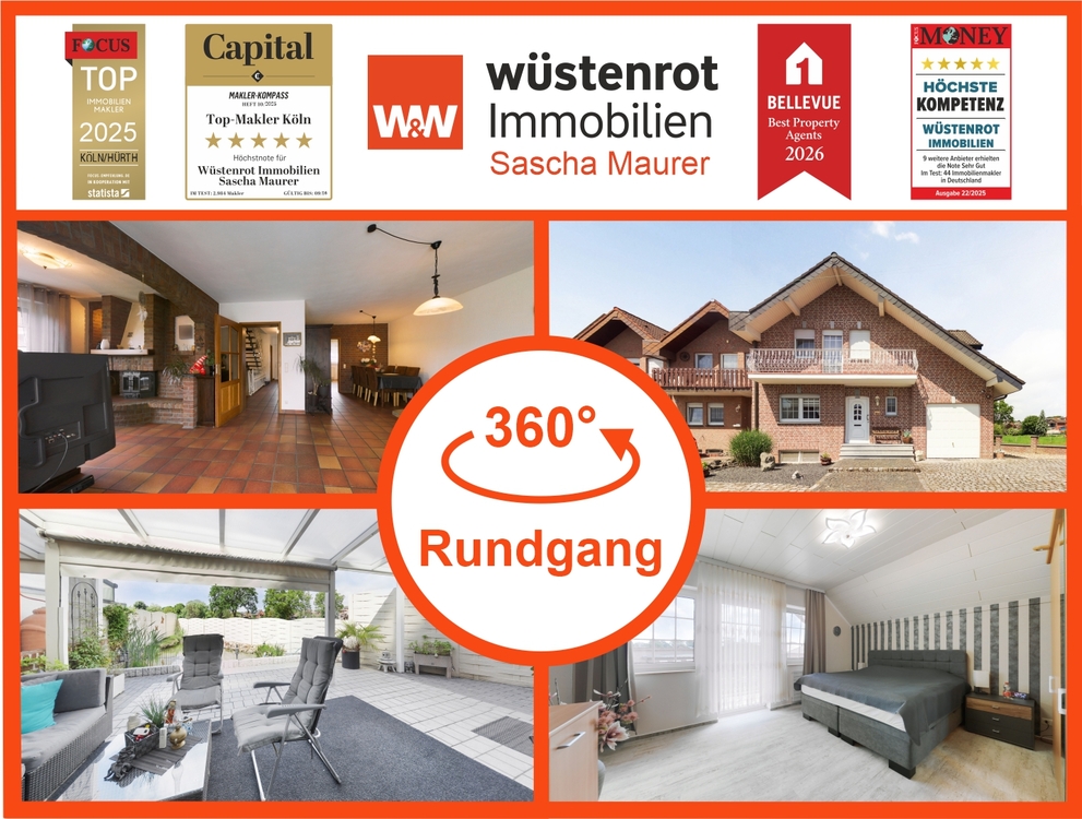 Thumbnail-3D: Familienglück in ruhiger Lage - Sehr gepflegtes Einfamilienhaus mit Kamin, Balkon und viel Platz