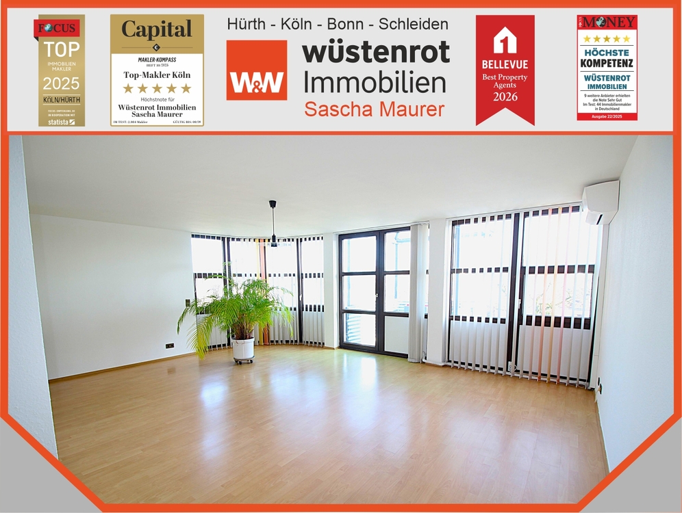 Thumbnail-Bezugsfreie, barrierearme und frisch renovierte 2 Zimmer ETW mit Terrasse, Aufzug und TG-Stellplatz.