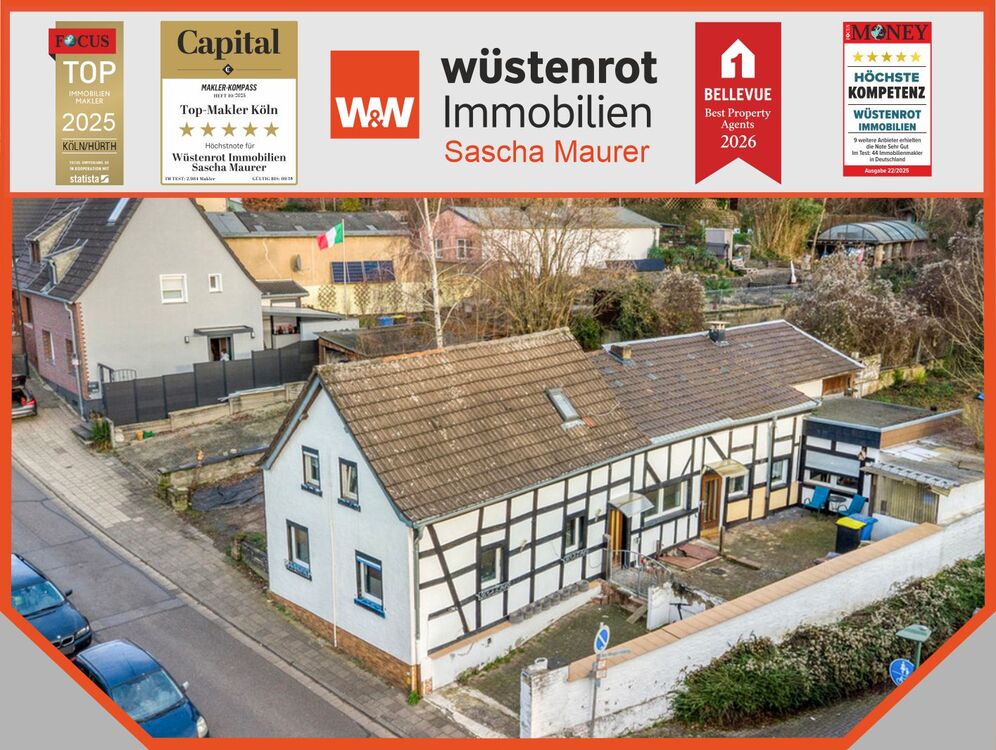 Thumbnail-Mit 3D: Historisches Fachwerkhaus nahe der Horremer Innenstadt in ruhiger Lage mit Einliegerwohnung