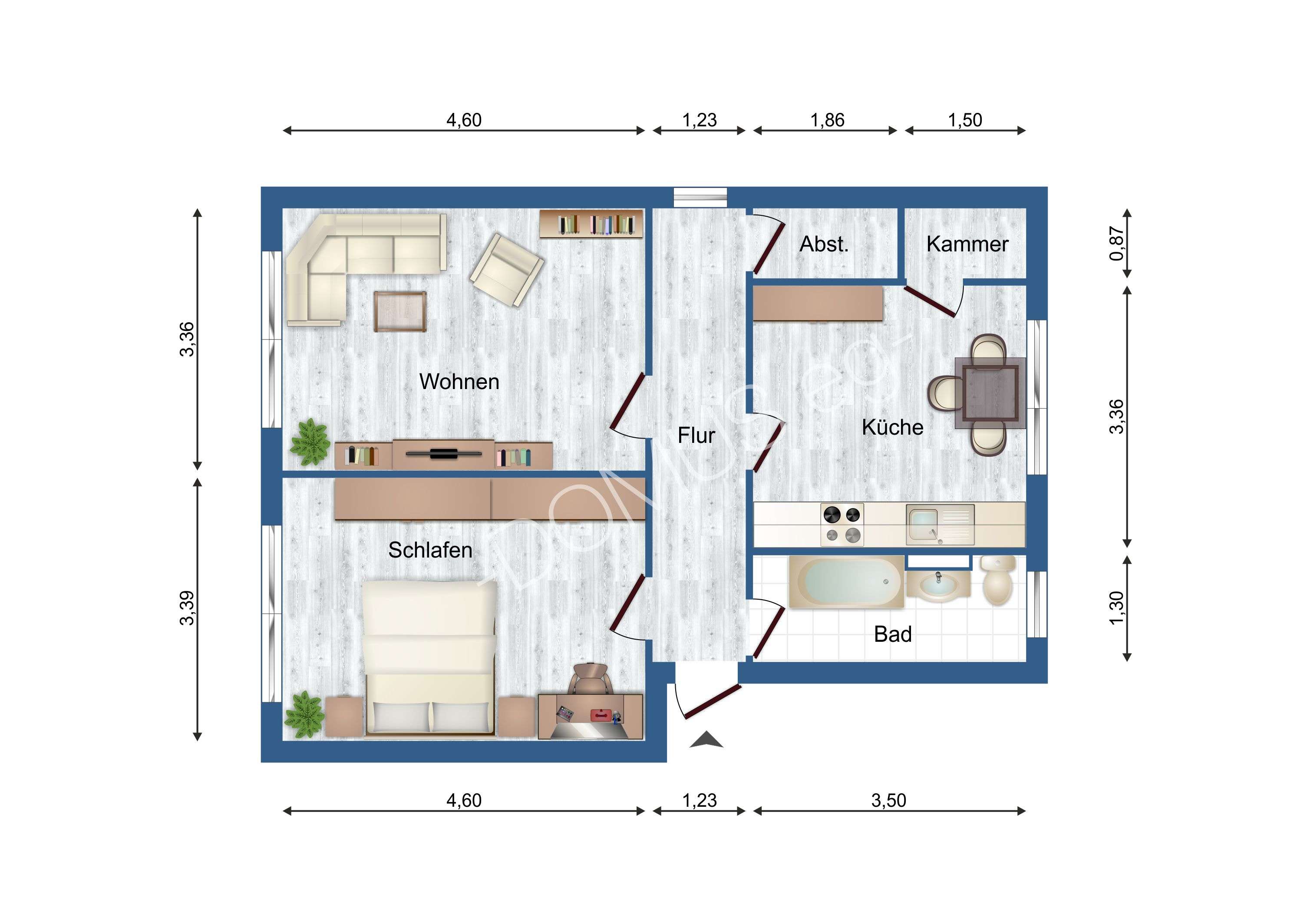 12430 - W10R 2 Zimmer