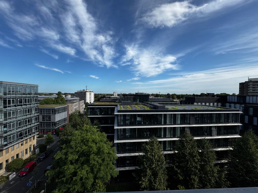 Ausblick vom vorderen Balkon