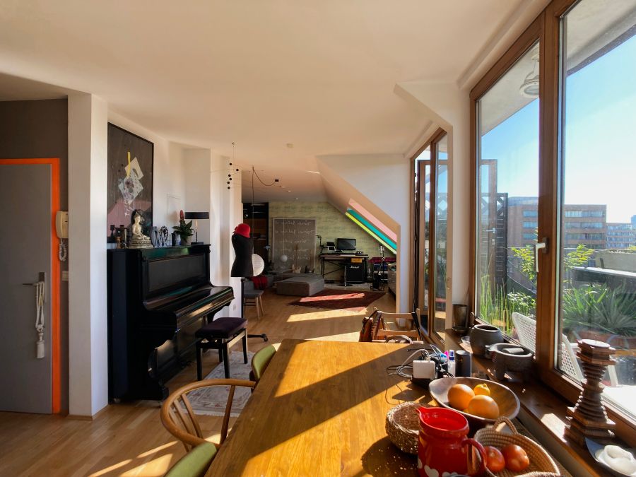 Thumbnail-Provisionsfrei* Helle 2-3 Zimmer 91m² Dachgeschoss DG Loft Panorama Blick Tiergarten provisionsfrei