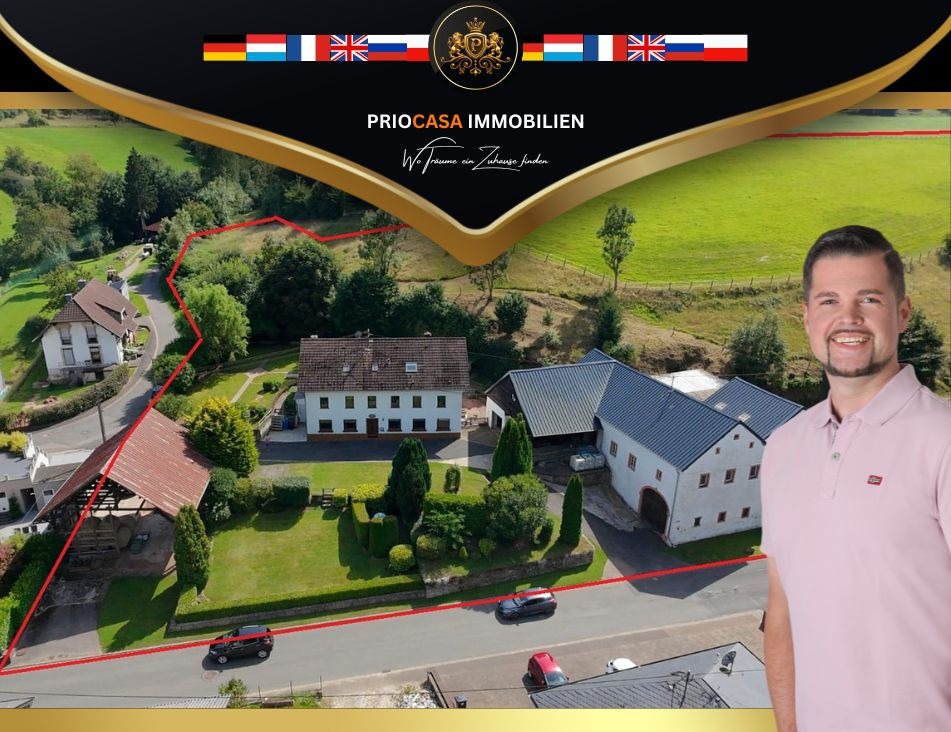 Thumbnail-Historisches Anwesen mit 241 m² Wohnfläche & 36.000 m² Grundstück ,54675 Mettendorf – ca. 12 min Vianden, 22 min Diekirch, 22 min Echternach