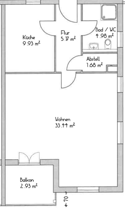 Thumbnail-Wie Urlaub: 2-Zimmer Wohnung mit Balkon und Garage
