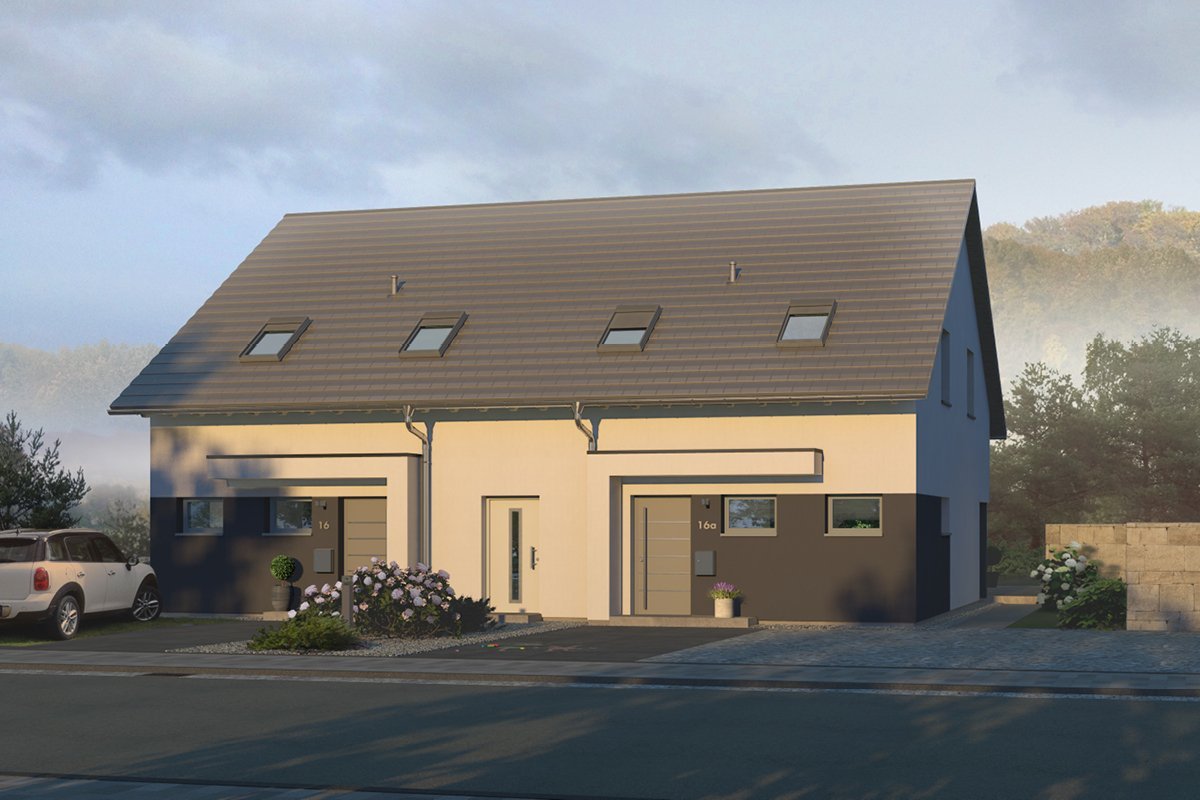 Thumbnail-Modernes Doppelhaus in Nürnberg - Individuell geplant, hochwertig gebaut