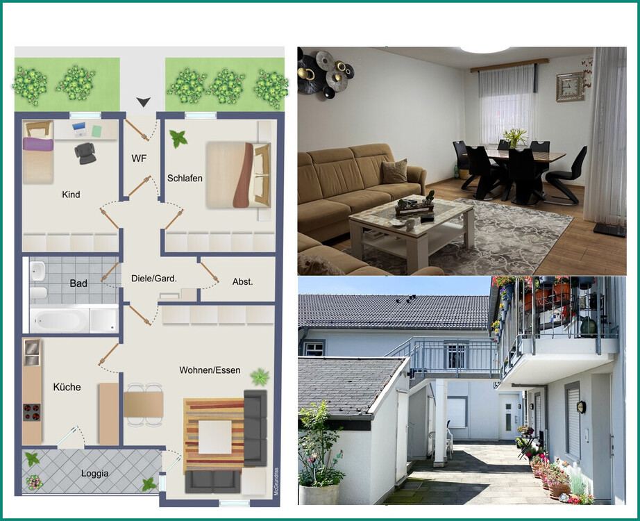 Thumbnail-PROVISIONSFREI ! SEHR GUT GESCHNITTENE 3-ZIMMER-WOHNUNG MIT GARAGE IM STADTZENTRUM VON RADEVORMWALD