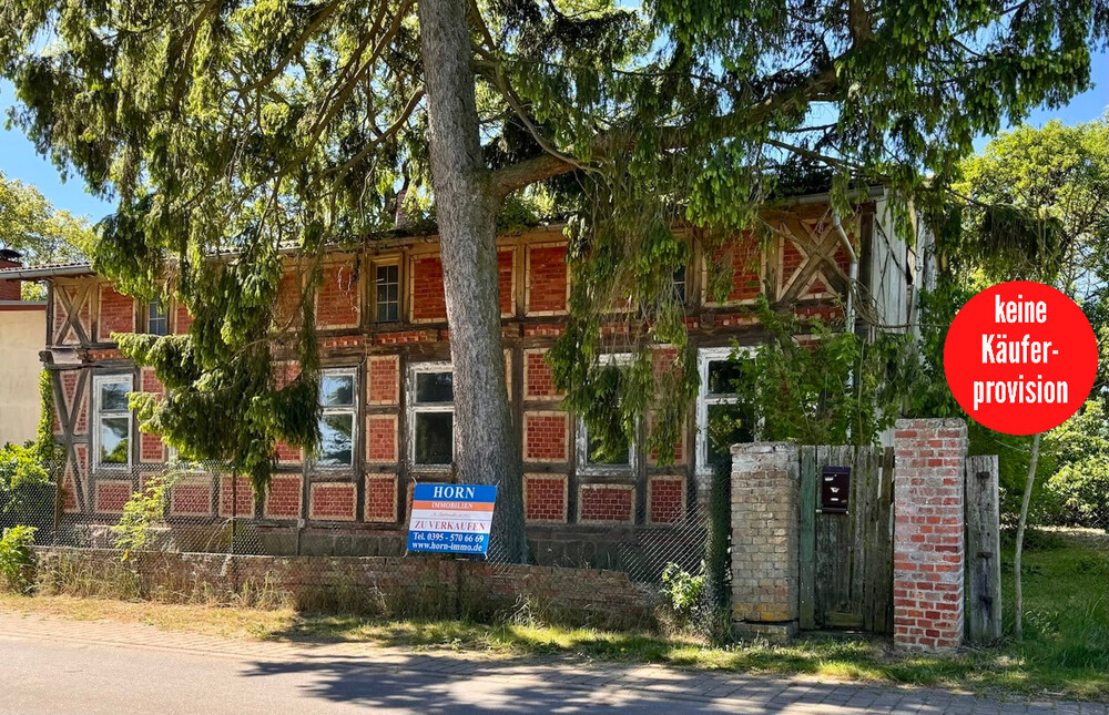 Thumbnail-HORN IMMOBILIEN ++ denkmalgeschütztes Fachwerkhaus in Bergholz bei Löcknitz