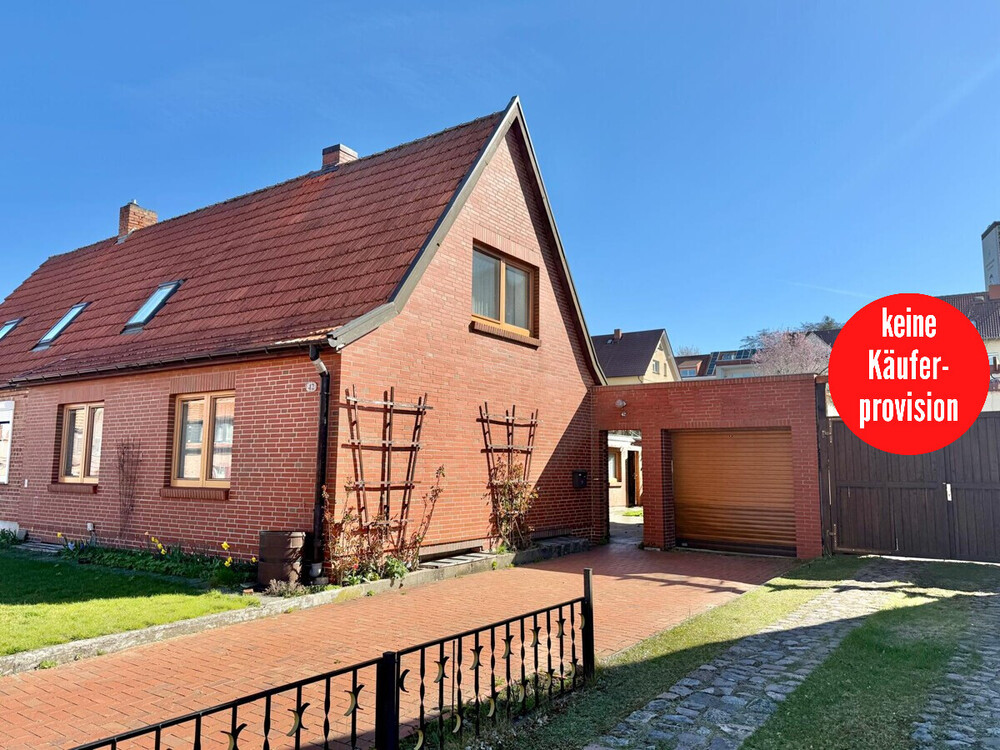 Thumbnail-HORN IMMOBILIEN++ Neubrandenburg, Doppelhaushälfte mit Keller, Garage und Nebengelass