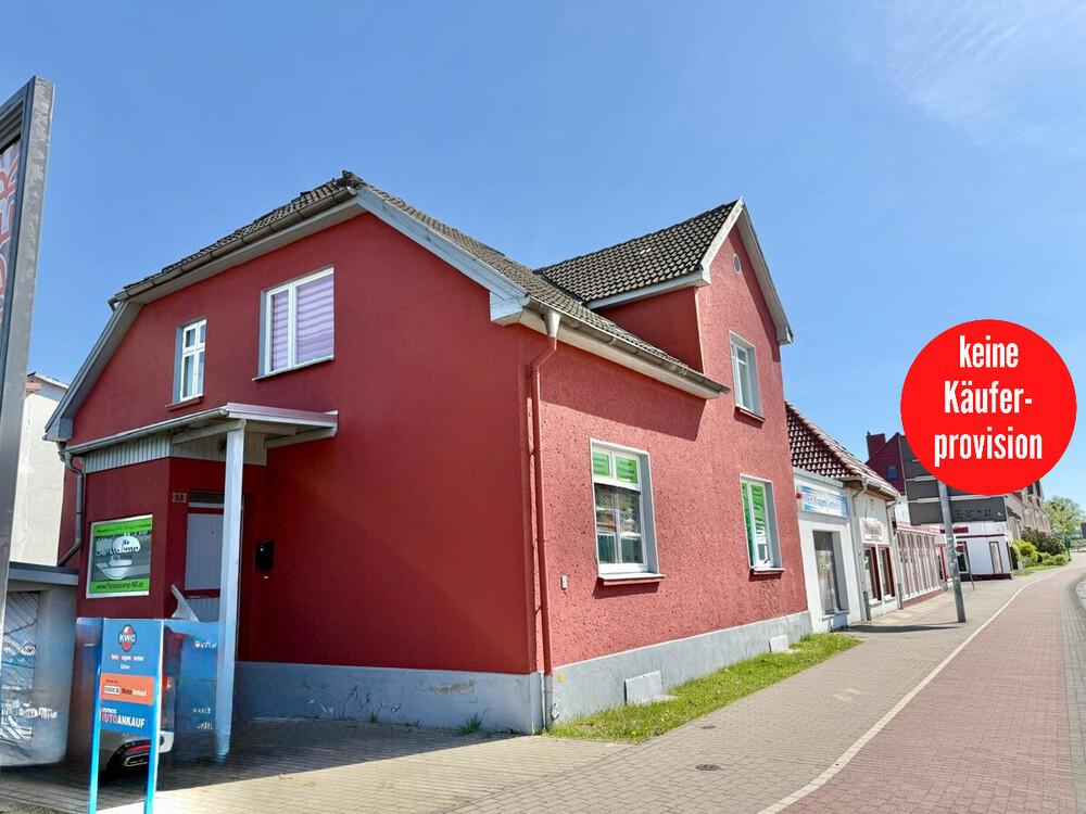 Thumbnail-HORN IMMOBILIEN++ Neubrandenburg, Wohn- und Geschäftshaus in guter Lage, mit Keller und Stellplatz