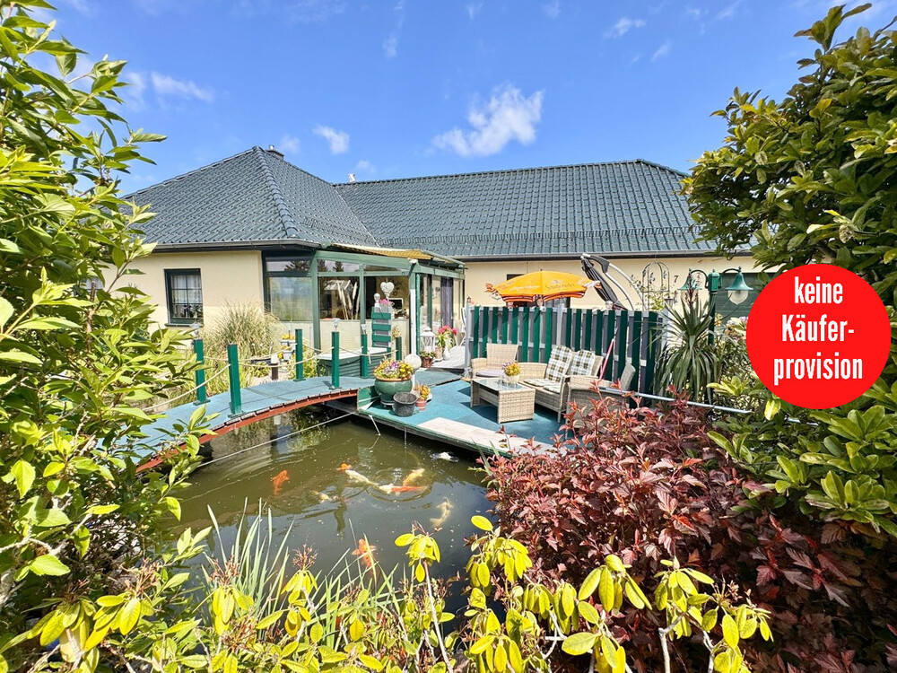 Thumbnail-HORN IMMOBILIEN ++ Ueckermünde, Winkelbungalow mit separater Einliegerwohnung behindertengerecht