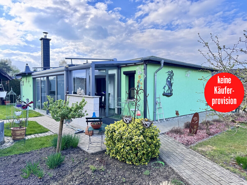 Thumbnail-HORN IMMOBILIEN ++ Einfamilienhaus mit Wintergarten, Kamin und Gästehaus in Krugsdorf bei Pasewalk