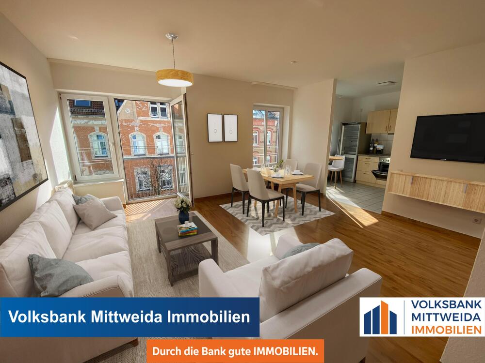 Thumbnail-1-Zimmer-Appartment mit Balkon in Seniorenwohnanlage auf dem Kaßberg!