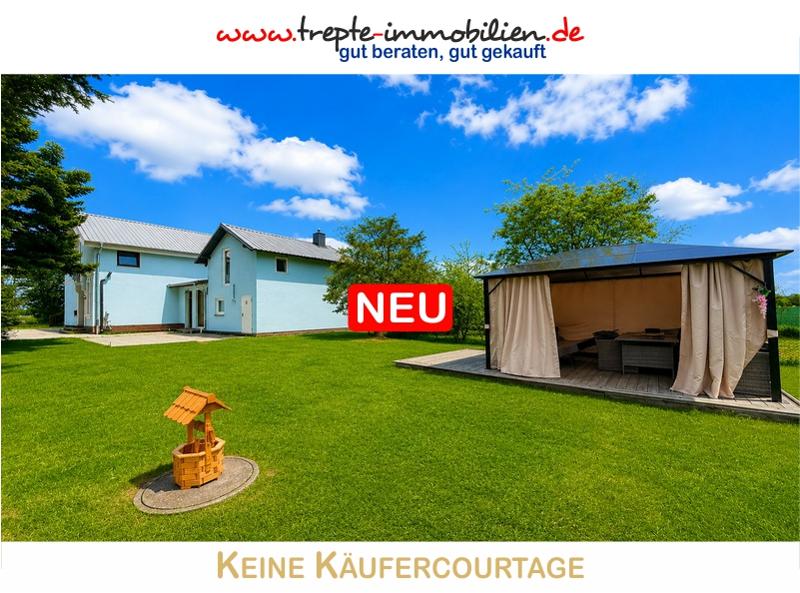 Thumbnail-Wohnhaus + Gästehaus mit großen Grundstück in Feldrandlage! Nur 15 Minuten bis zur Ostsee!