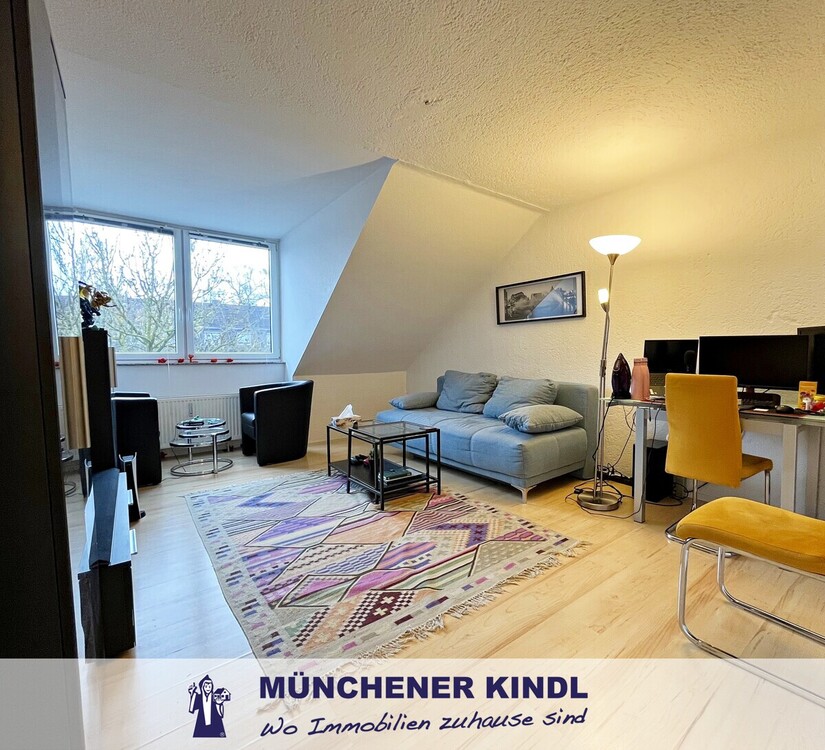 Thumbnail-EUR EUR TOP - RENDITE EUR EUR *möbliertes 2.Zi-APARTMENT im Dachgeschoss* ! VOLLTREFFER !! in Trudering